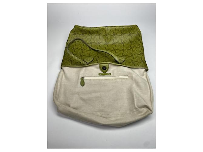 Céline Borsa a secchiello in pelle verde Celine - vista 2