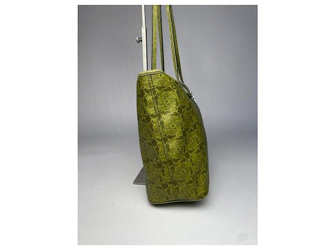 Céline Borsa a secchiello in pelle verde Celine - vista 5