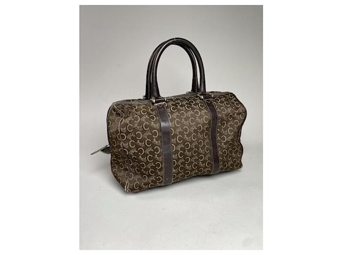 Céline Borsa a secchiello in pelle marrone Celine - vista 3