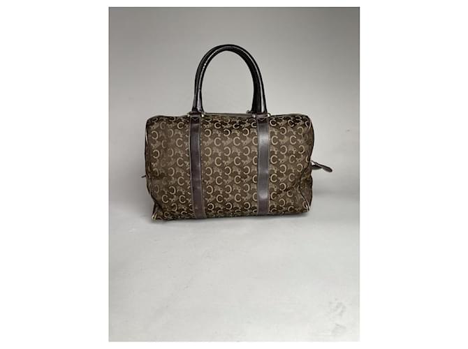 Céline Borsa a secchiello in pelle marrone Celine - vista 4
