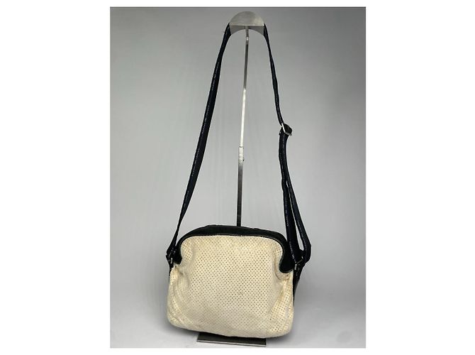 Borsa a mano in cotone beige di Chanel - vista 5