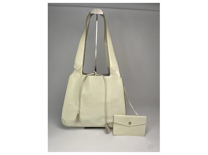 Borsa in pelle bianca Cage di Salvatore Ferragamo Bianco - vista 4
