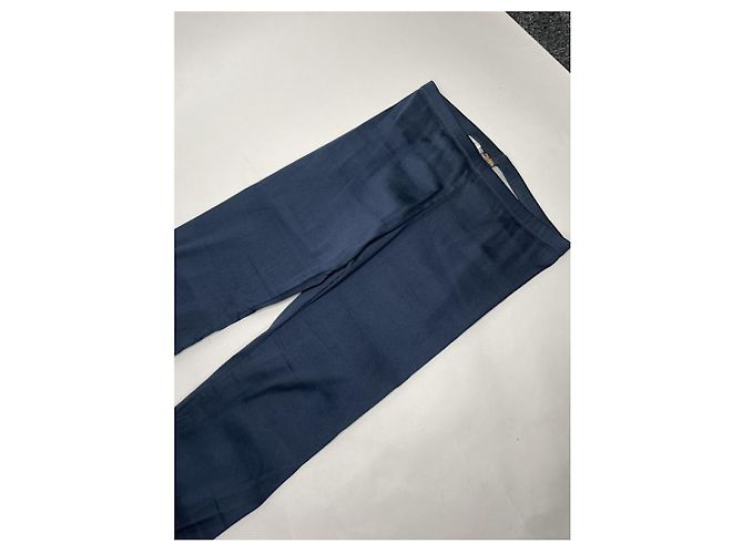 Jean Paul Gaultier Marine Polyesterhose Marineblau - Ansicht 2