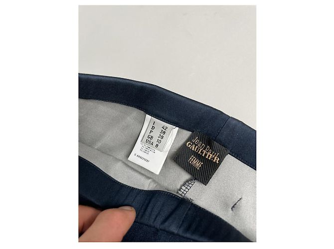 Jean Paul Gaultier Marine Polyesterhose Marineblau - Ansicht 4