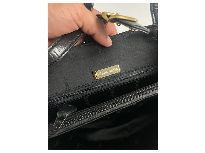 Yves Saint Laurent Black Leather Handbag - view 3