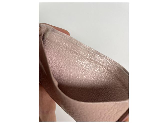 Borsa in pelle rosa Miu Miu - vista 4