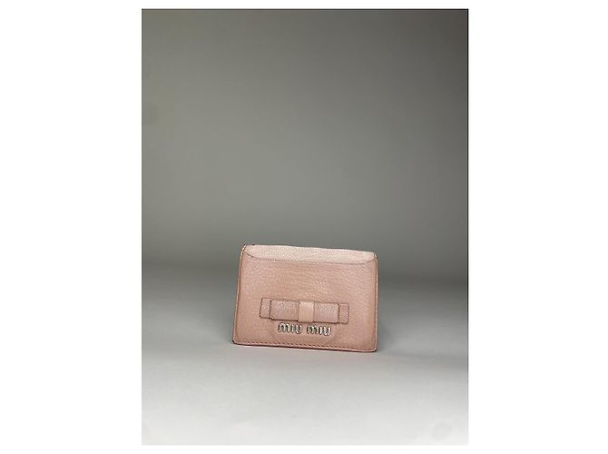 Borsa in pelle rosa Miu Miu - vista 5