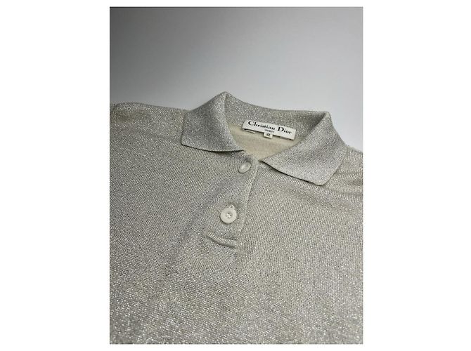 Christian Dior Dior Homme Silberne Baumwollstrickwaren und Sweatshirt - Ansicht 3
