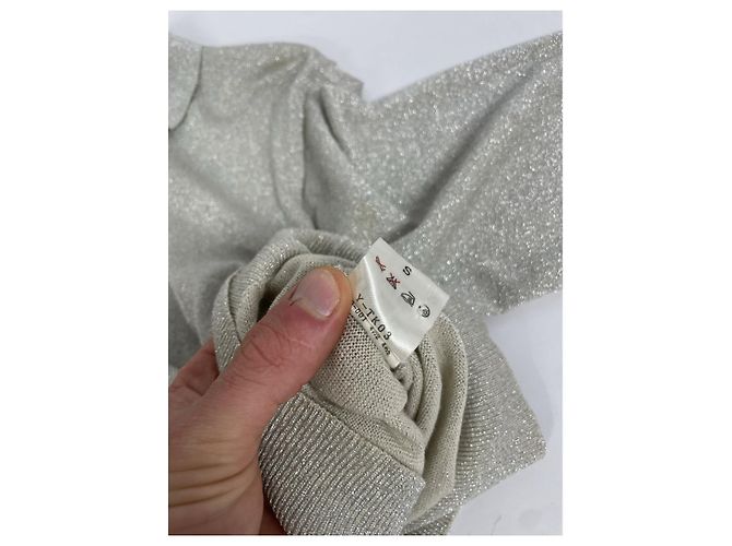Christian Dior Dior Homme Silberne Baumwollstrickwaren und Sweatshirt - Ansicht 5