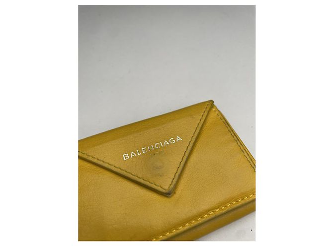 Balenciaga Gelbe Lederbörse - Ansicht 2