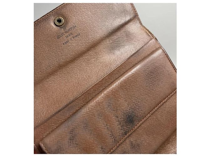 Cartera de cuero marrón Iris de Louis Vuitton Castaño - vista 5