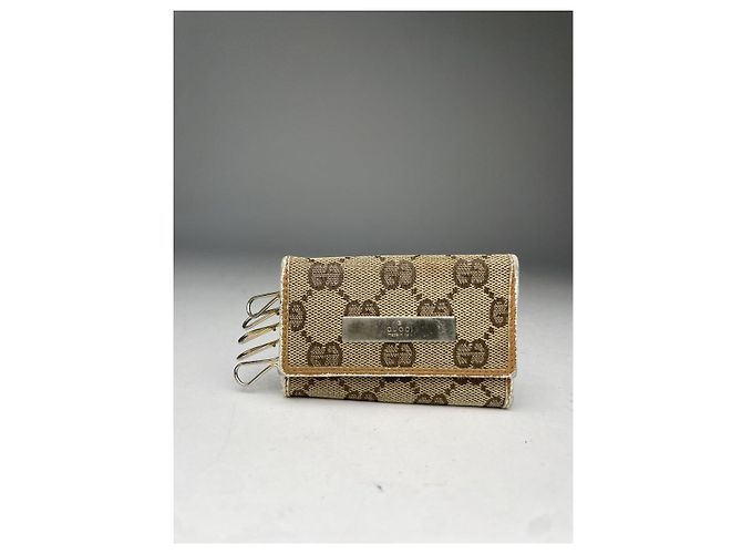 Borsa in cotone beige Gucci Queen Margaret - vista 2
