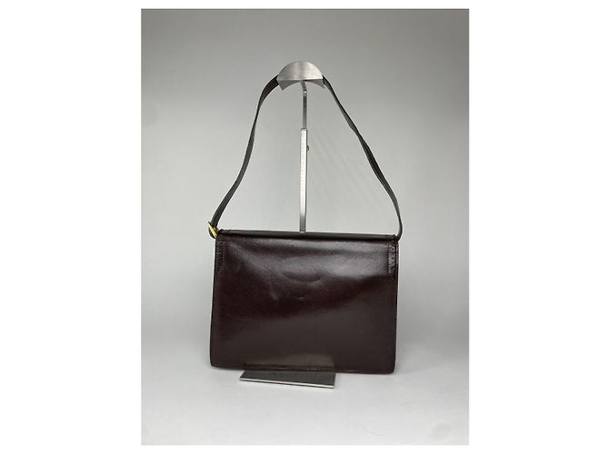 Borsa in pelle Joan Brown di Saint Laurent Marrone - vista 3