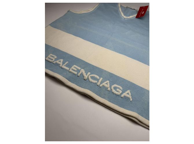 Blaue Baumwollstrickware von Balenciaga - Ansicht 2