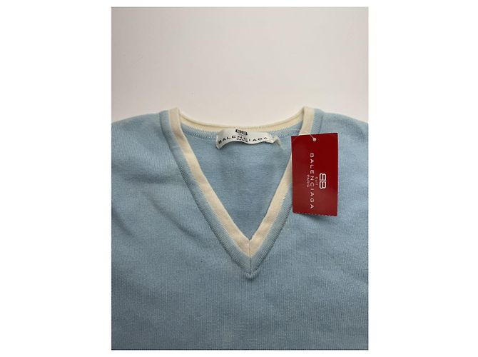 Blaue Baumwollstrickware von Balenciaga - Ansicht 3