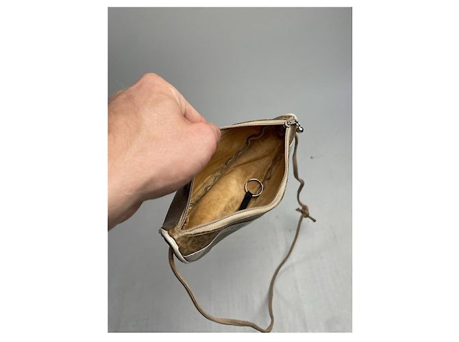 Borsa a mano in pelle marrone Loewe Gate - vista 2