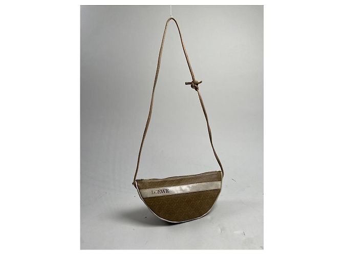 Borsa a mano in pelle marrone Loewe Gate - vista 5