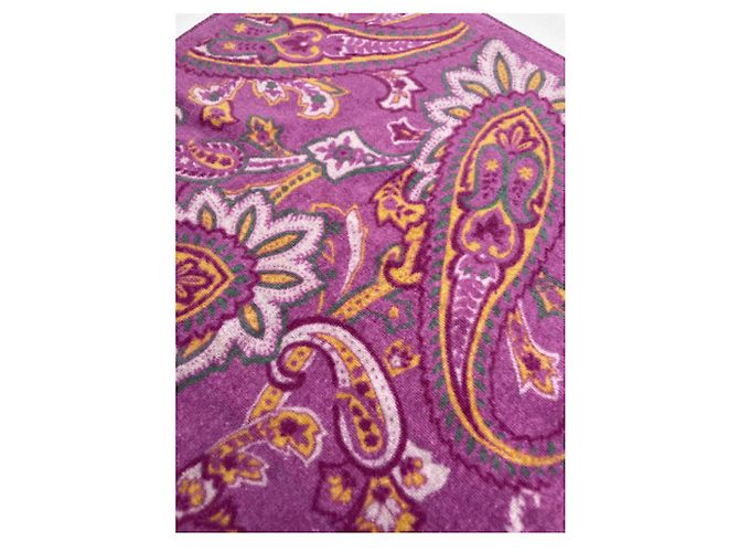 Sciarpa in cotone rosa Etro - vista 3
