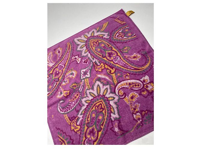 Sciarpa in cotone rosa Etro - vista 4