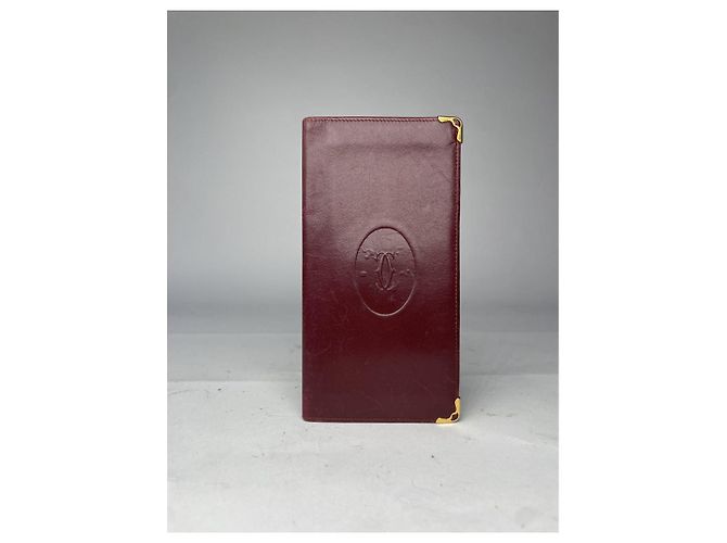 Bolsa de couro patente bordô da Cartier Bordeaux - vista 2