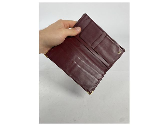 Bolsa de couro patente bordô da Cartier Bordeaux - vista 4