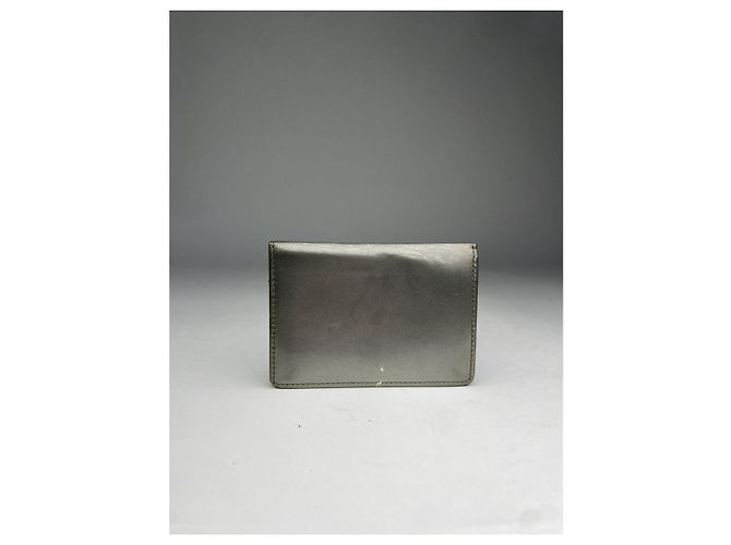 Agnès B. Silberne Patentledertasche - Ansicht 2