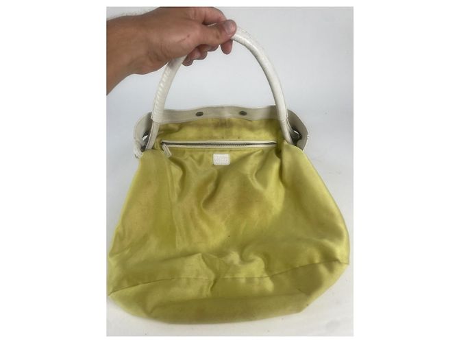 Weiße Lederhandtasche von Gianni Versace - Ansicht 3