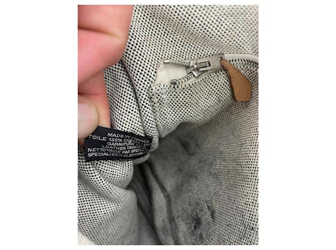 Borsa in cotone bianco Hermès - vista 4