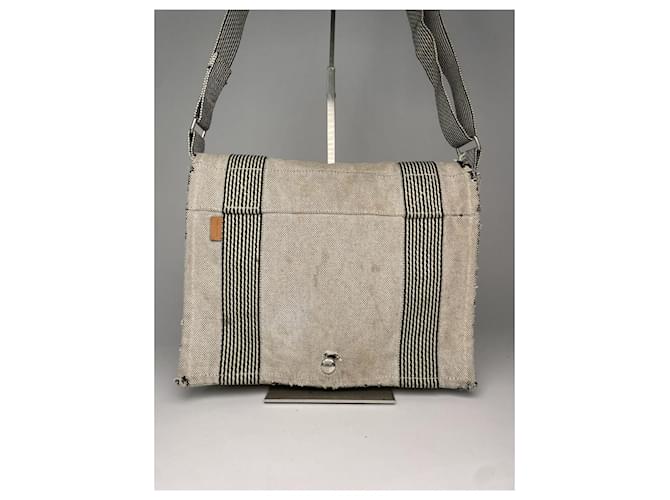 Borsa in cotone bianco Hermès - vista 5