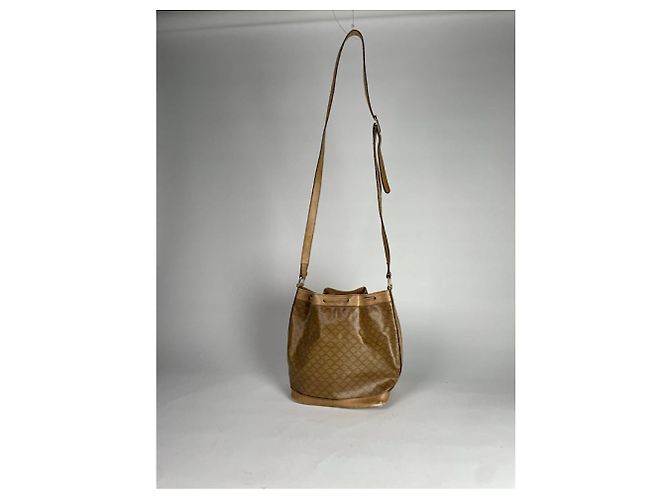 Céline Borsa a secchiello in pelle dorata Celine D'oro - vista 5