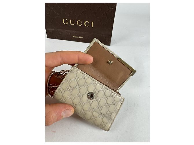 Borsa in pelle bianca Gucci GG Blooms Bianco - vista 3