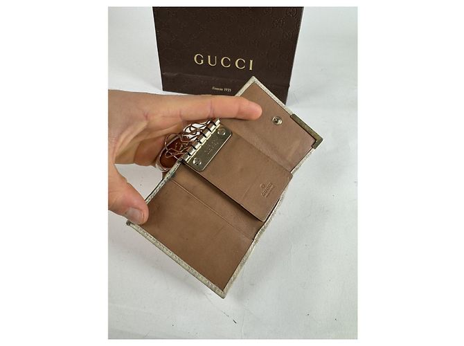 Borsa in pelle bianca Gucci GG Blooms Bianco - vista 4