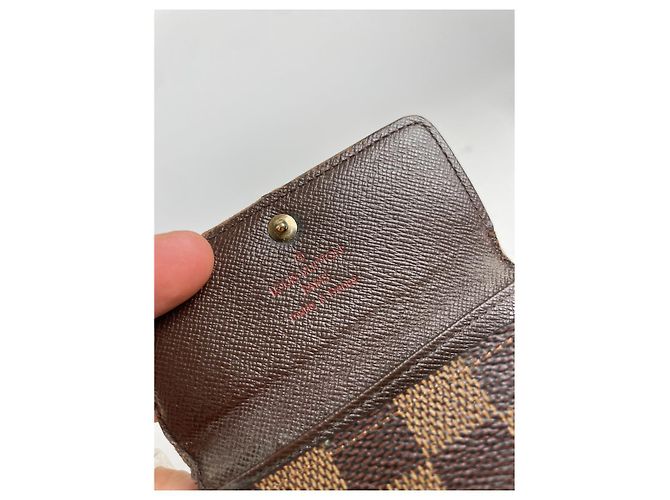Borsa in pelle marrone Louis Vuitton Lockme - vista 4