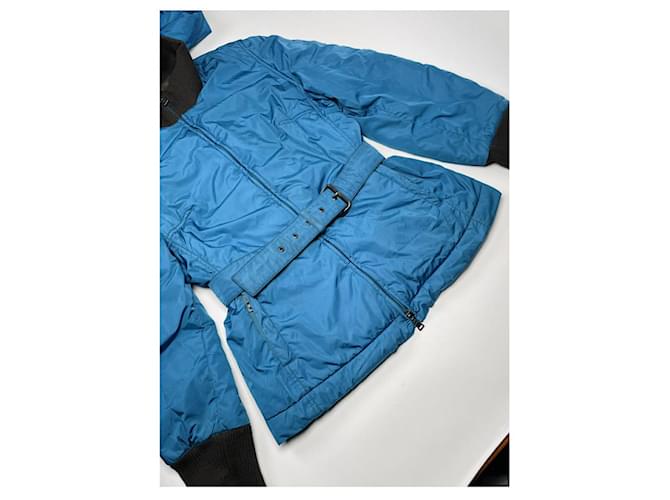 Prada Blue Polyester Coat - view 2