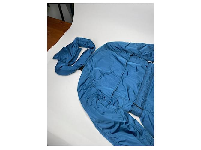 Prada Blue Polyester Coat - view 3