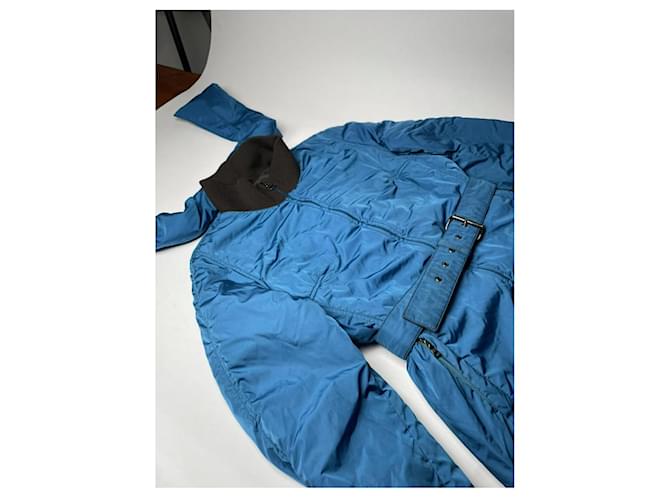 Prada Blue Polyester Coat - view 4