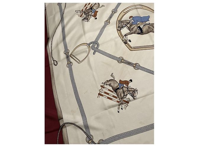 Céline Celine Anelli di foulard Sciarpa in seta multicolore - vista 3
