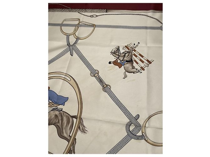 Céline Celine Anelli di foulard Sciarpa in seta multicolore - vista 4