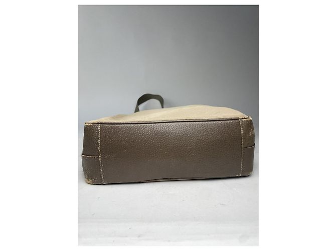 Borsa a mano in cotone marrone Re-Nylon di Prada - vista 5