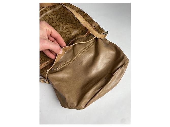 Céline Borsa a secchiello in pelle marrone Celine - vista 3