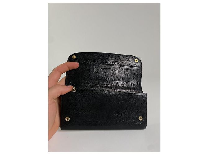 Miu Miu Black Leather Wallet - view 3