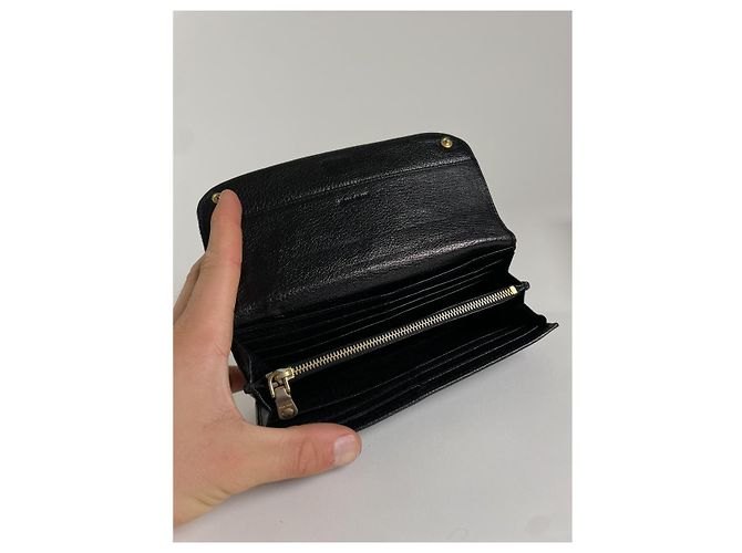 Miu Miu Black Leather Wallet - view 4