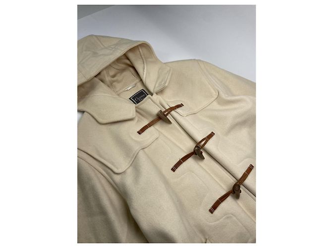 Abrigo trench de lana beige de Dior - vue 3