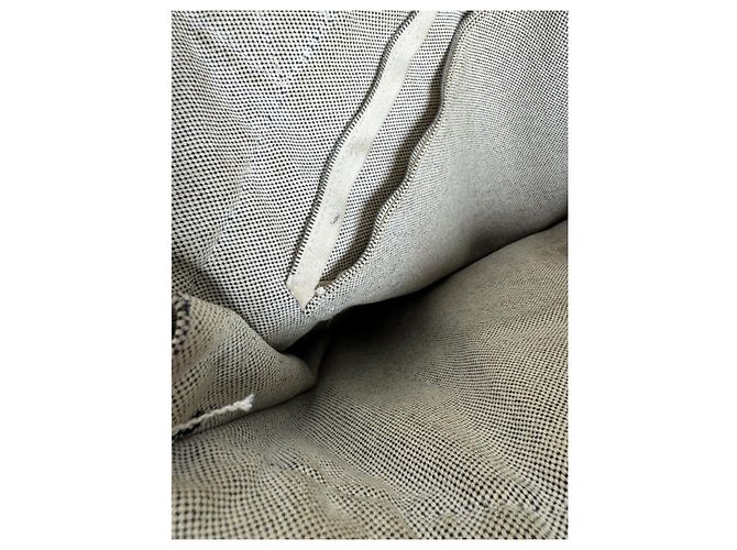 Bolso de mano de algodón beige de Hermès - vista 3