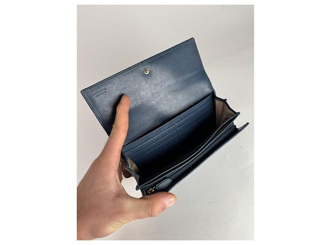 Vivienne Westwood blauer Leder Geldbeutel - Ansicht 5