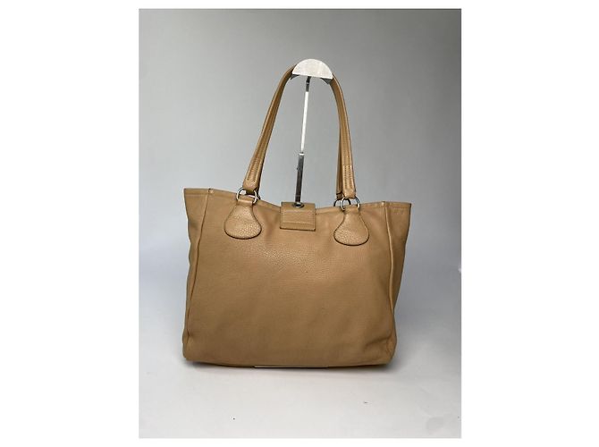 Borsa a mano in pelle marrone Prada Bibliothèque - vista 5