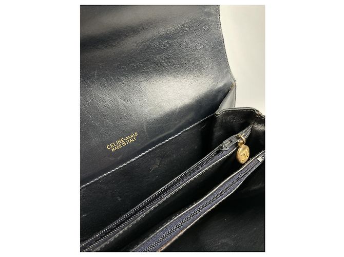 Triomphe Céline Borsa a tracolla Celine SAC 16 in pelle nera Nero - vista 3
