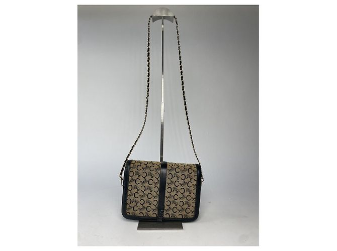 Triomphe Céline Borsa a tracolla Celine SAC 16 in pelle nera Nero - vista 5