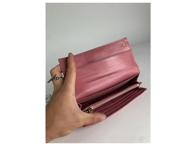 Cartera de cuero rosa Miu Miu - vista 3