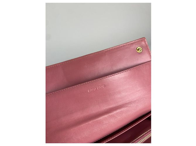 Cartera de cuero rosa Miu Miu - vista 4